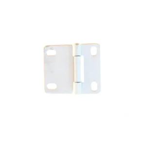 Bisagra intermedia en acero blanco de 2mm para panel de puerta seccional