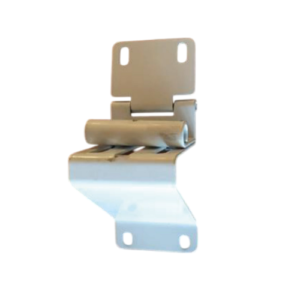 Bisagra lateral con portarrodillo blanca 2mm para panel puerta seccional