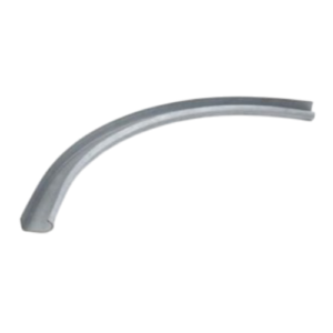 Par curva de acero galvanizado stand.