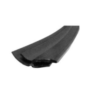 Goma lateral de 2 labios negra para angulo puerta seccional