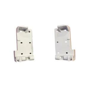 Par placa aluminio base regulable con rabo lacada blanco
