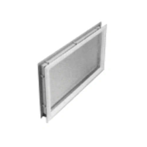 Ventana negra rectangular acrílico para panel puerta seccional