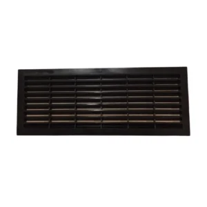 Rejilla de ventilación negra para puerta seccional