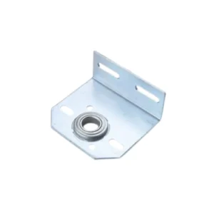Soporte lateral acero zincado de 4mm para eje de 25.4mm de puerta seccional